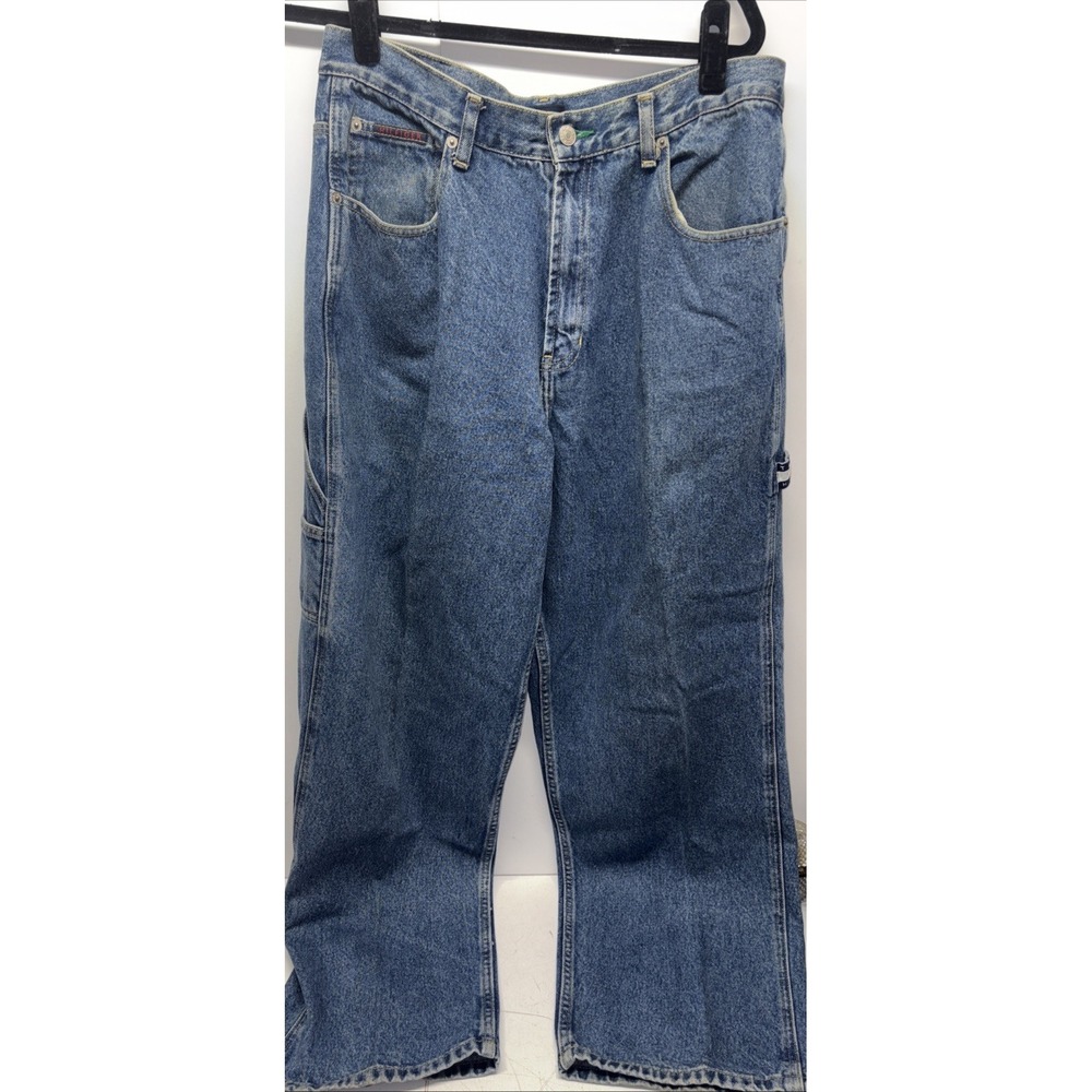 Vintage 90s Tommy Hilfiger Baggy Carpenter Jeans Mens 34x32 90s Hip Hop‎ Rap